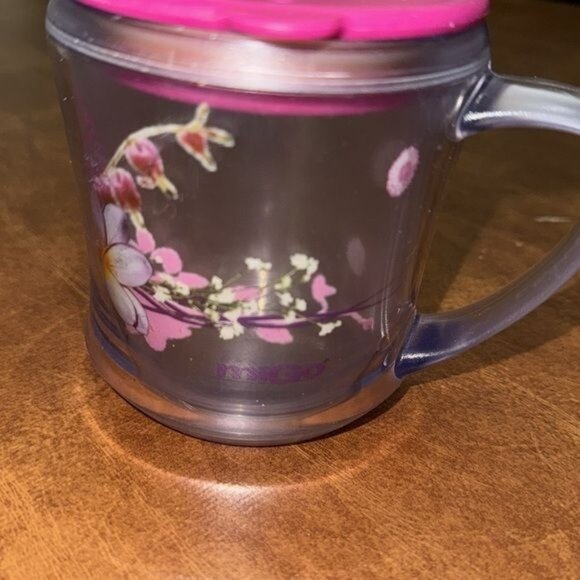 Aladdin MiGo Floral Insulated Mug With Pink Lid - Picture 2 of 6